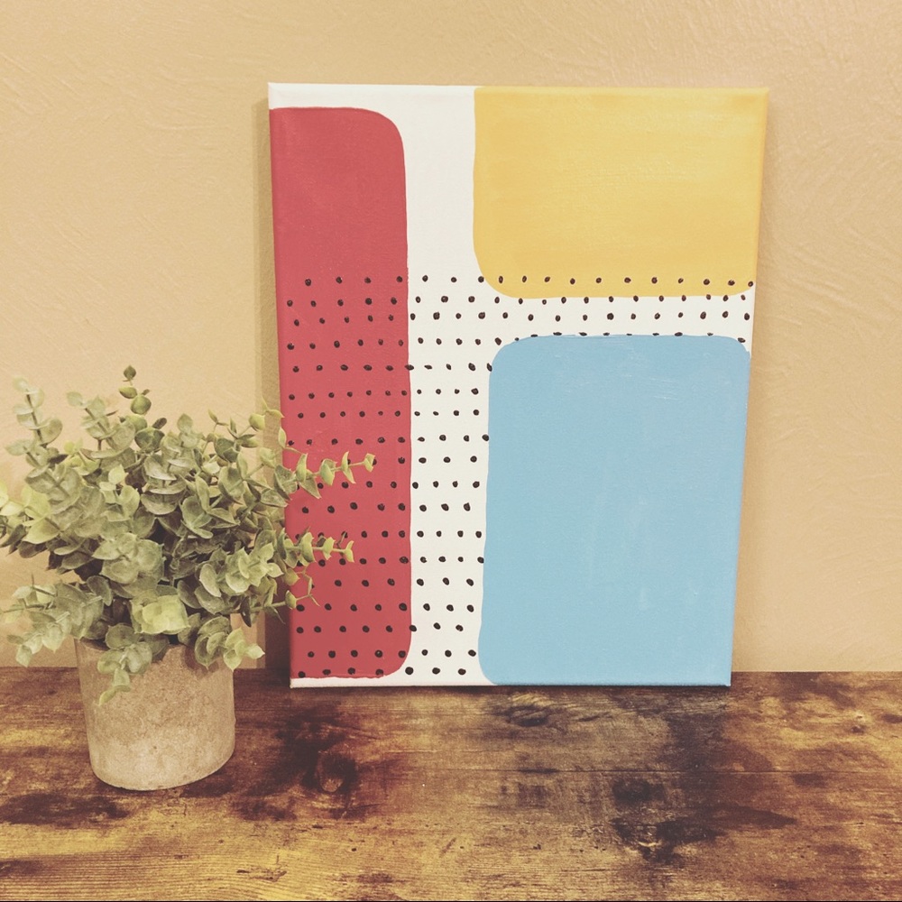 Canvas Wall Art - Midcentury Modern 11” x 13”